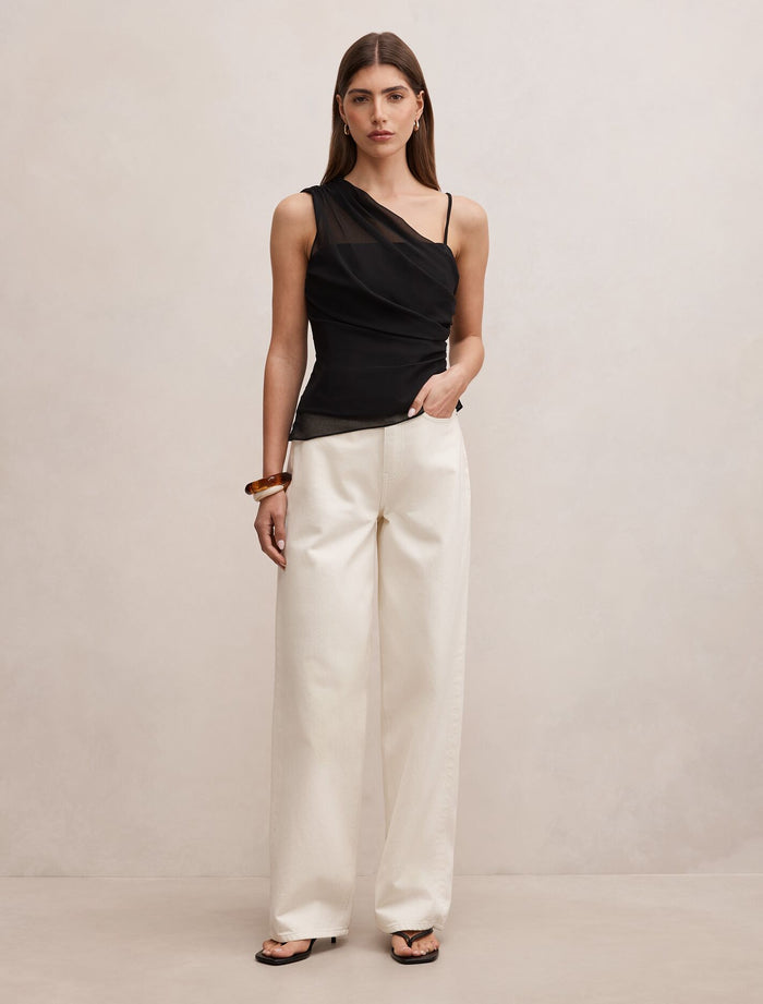 Morgan Draped Shoulder Top Forever New