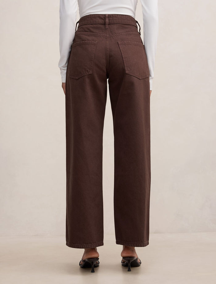 Nicki Petite Mid Rise Straight Jeans Forever New