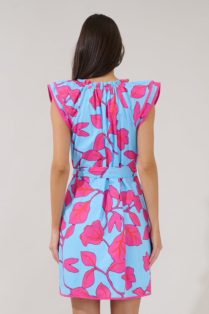 Olera Ruffle Mini Dress Floral