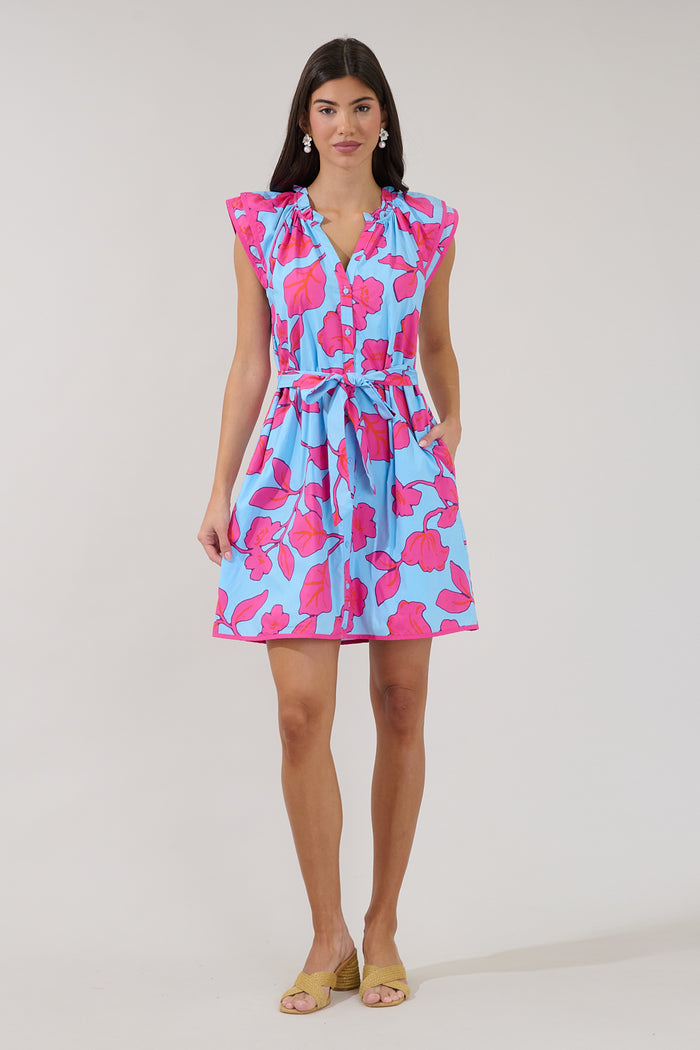 Olera Ruffle Mini Dress Floral