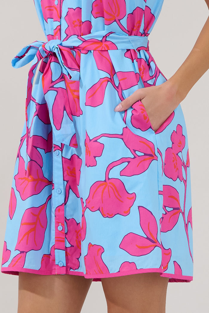 Olera Ruffle Mini Dress Floral