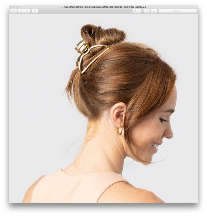 Open Shape Claw Clip