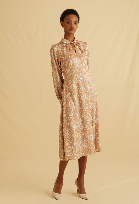 Pastel Bloom Midi Dress