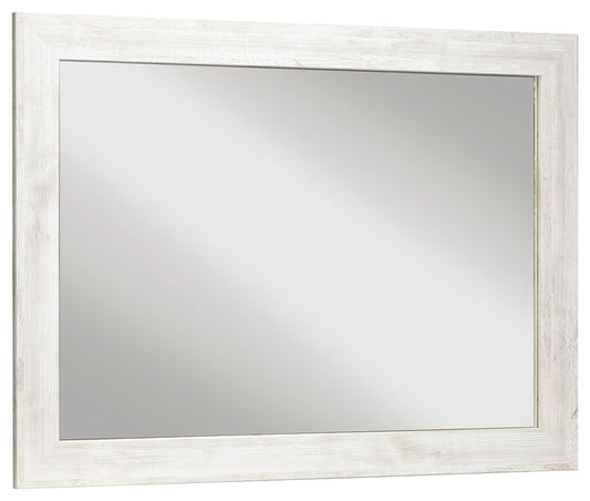 Paxberry B181-26 Whitewash Bedroom Mirror
