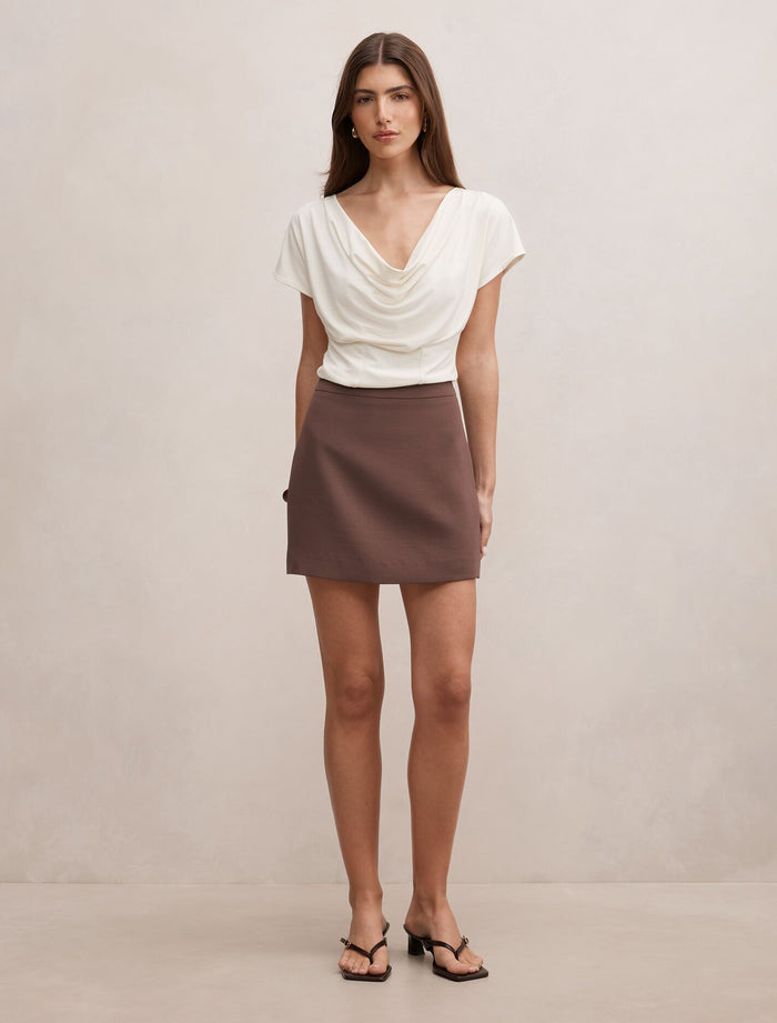 Phoebe Draped Cowl Top Forever New