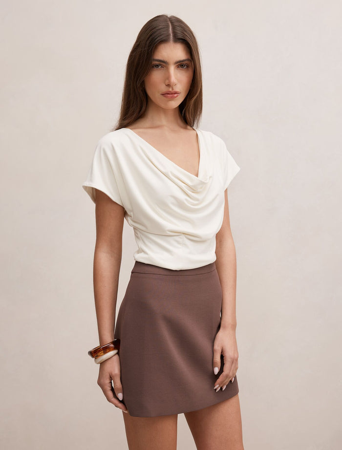 Phoebe Draped Cowl Top Forever New