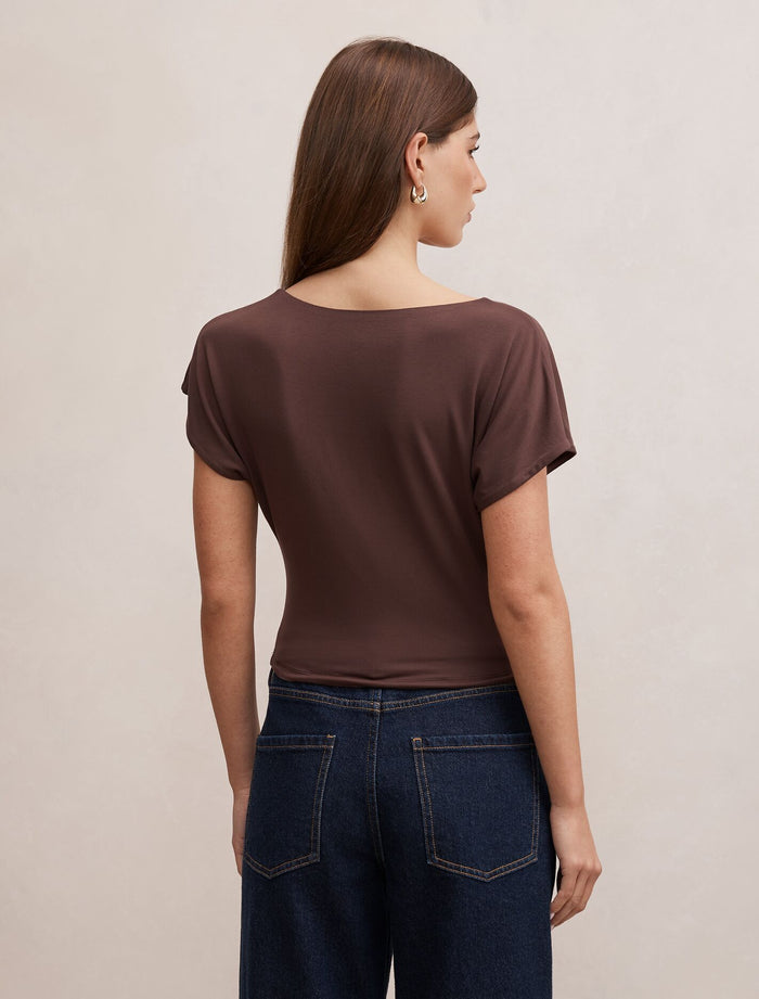 Phoebe Draped Cowl Top Forever New