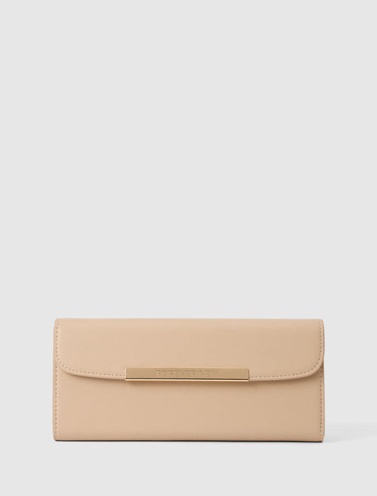 Pierre Plate Large Wallet 0 Nude Forever New