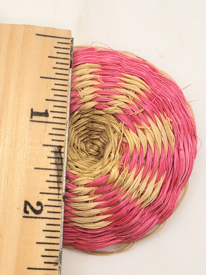 Pink Straw Sombrero