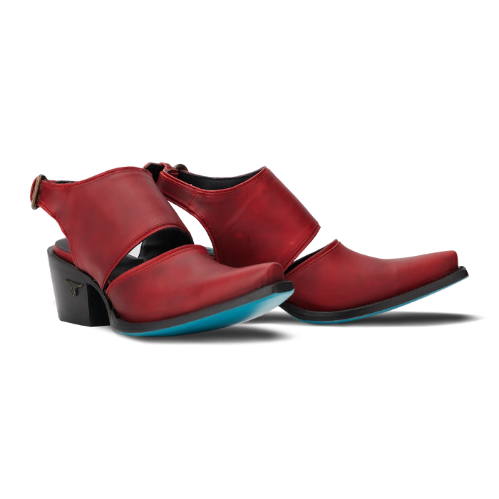 Plain Jane Slingback Mule - Smoldering Ruby
