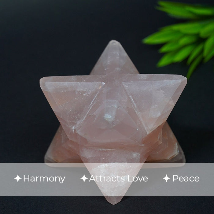 Rose Quartz Merkaba Big Star