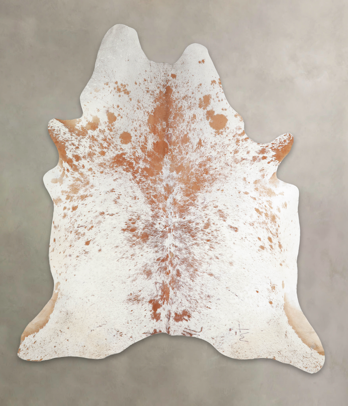 Salt and Pepper Brown Cowhide Rug #A24486