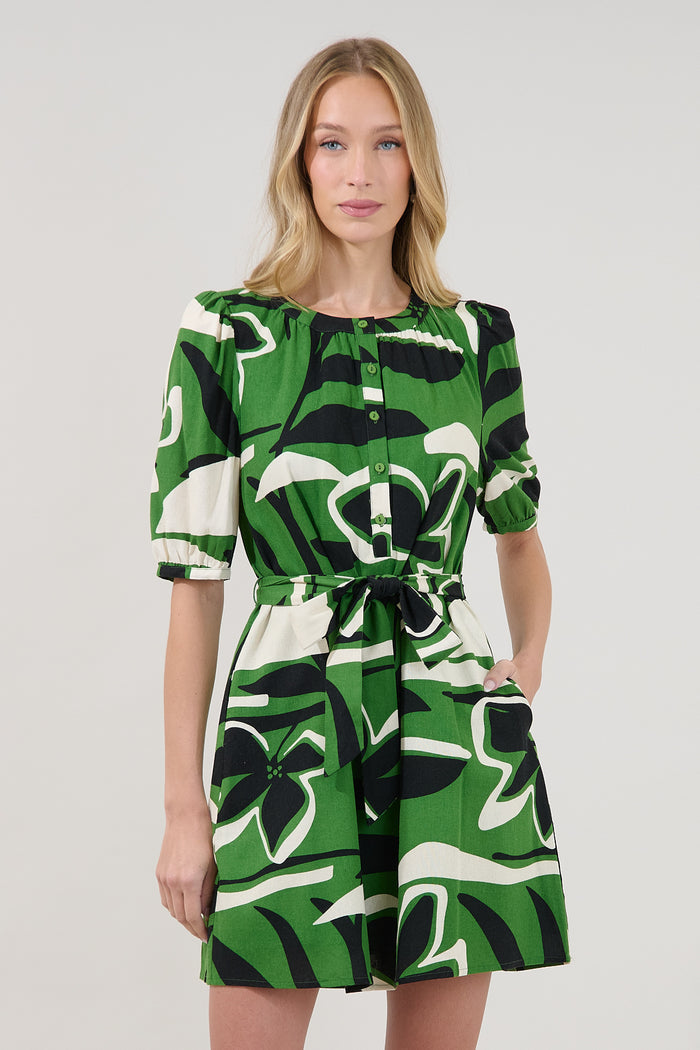 Samrie Shift Mini Dress Rainforest