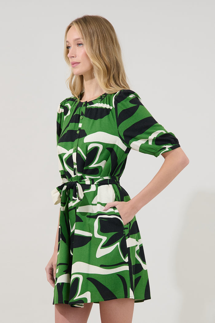 Samrie Shift Mini Dress Rainforest