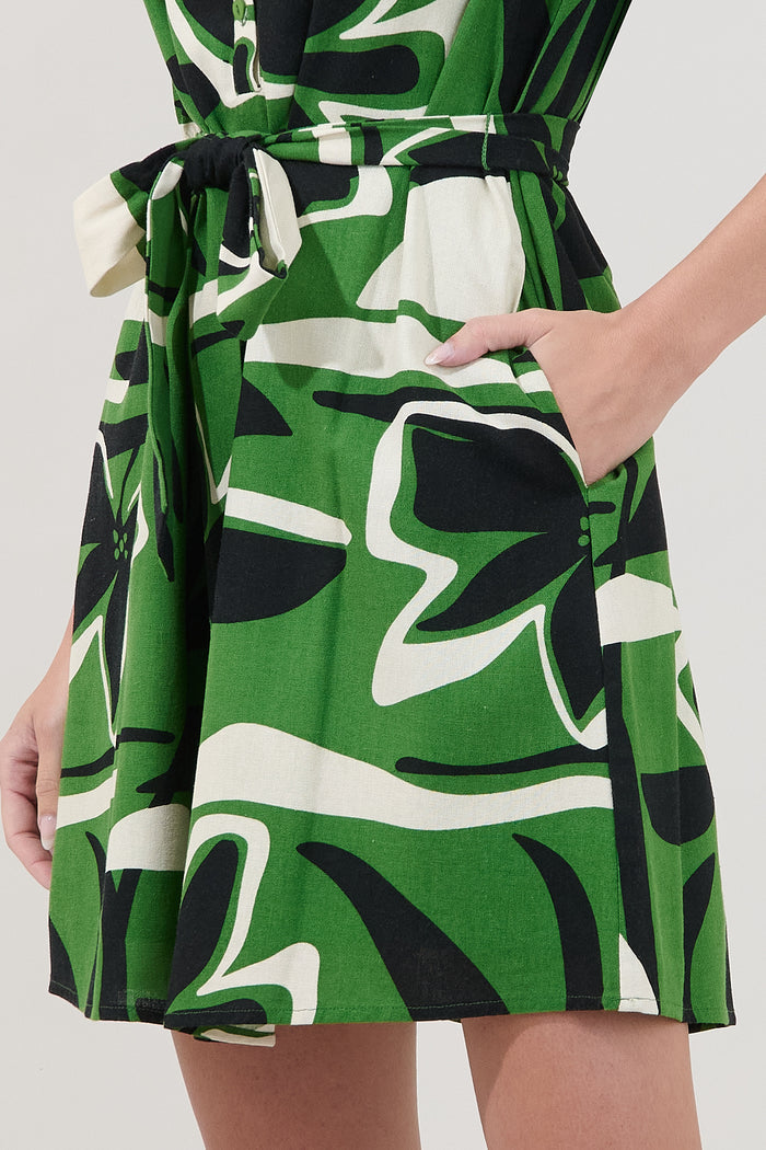 Samrie Shift Mini Dress Rainforest