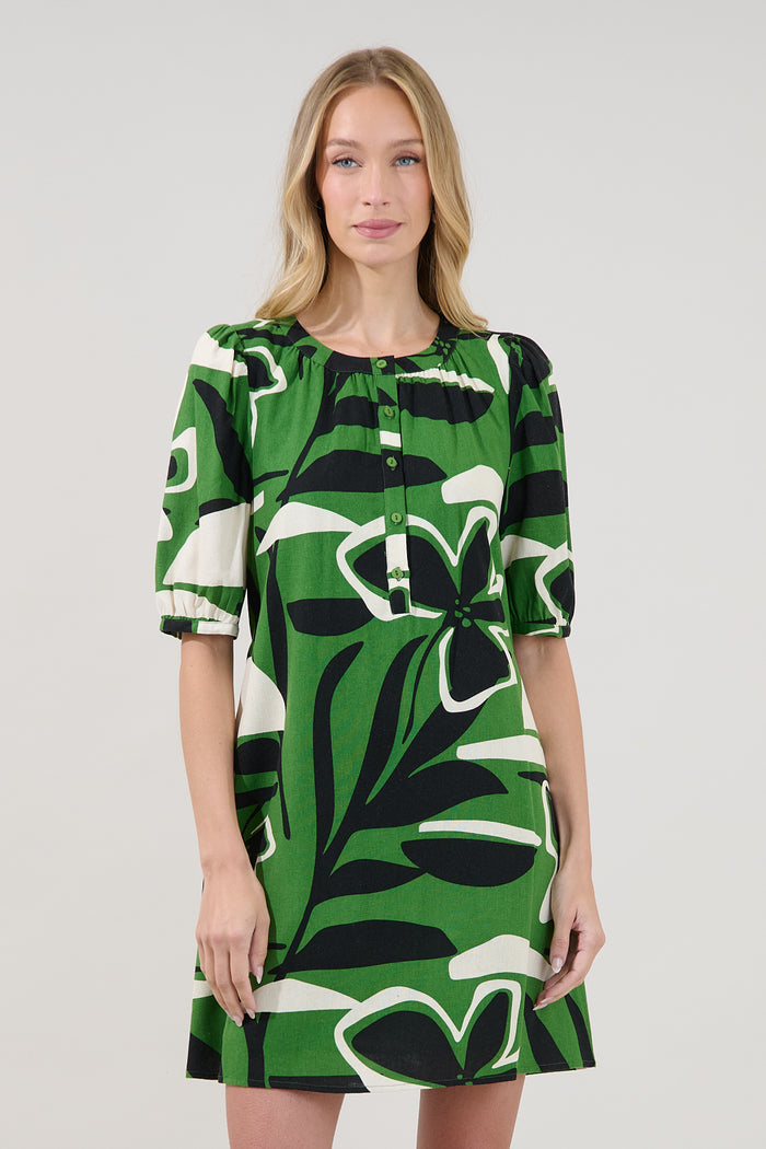 Samrie Shift Mini Dress Rainforest