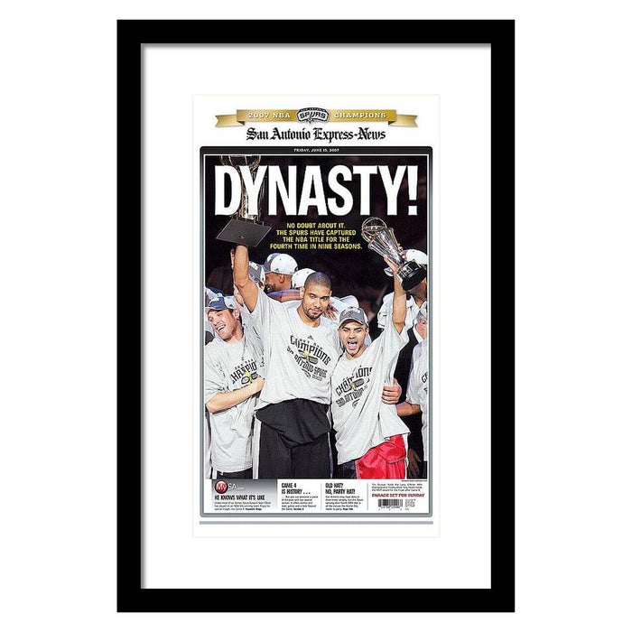 San Antonio Spurs 2007 NBA Champions Framed Print