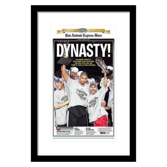 San Antonio Spurs 2007 NBA Champions Framed Print