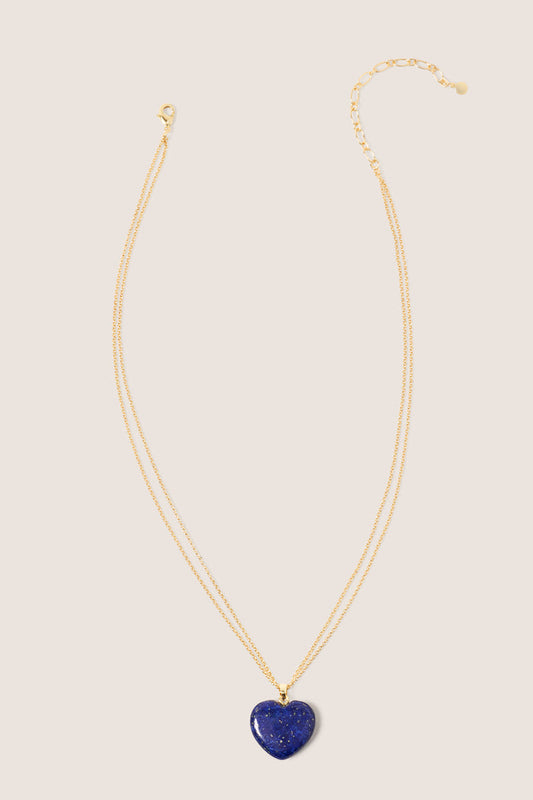 Sarah Stone Heart Necklace