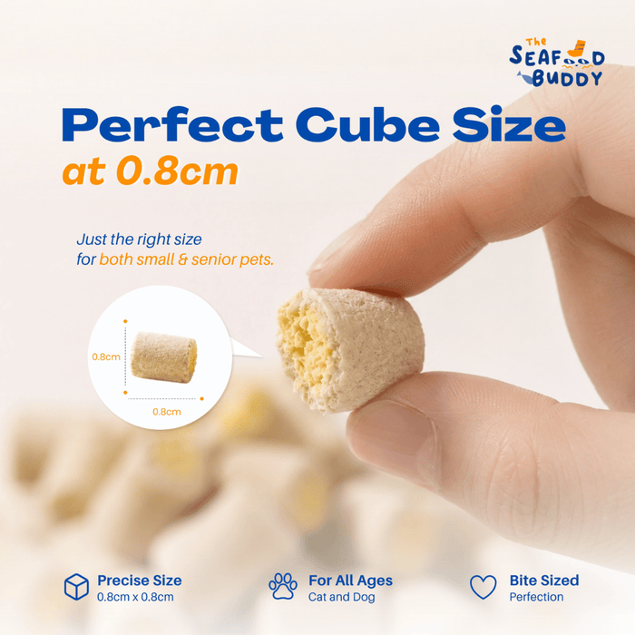 SeafoodBuddy Freeze-Dried Golden Egg Yolk Bites 70g | Balanced Diet Treats