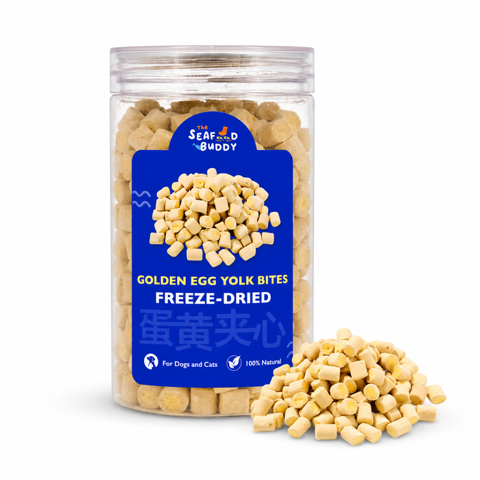 SeafoodBuddy Freeze-Dried Golden Egg Yolk Bites 70g | Balanced Diet Treats