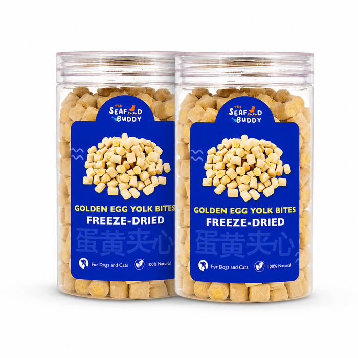 SeafoodBuddy Freeze-Dried Golden Egg Yolk Bites 70g | Balanced Diet Treats