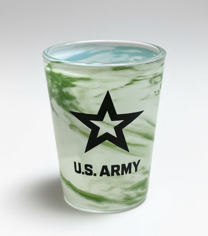 Shot Glass with New Army Star - marble