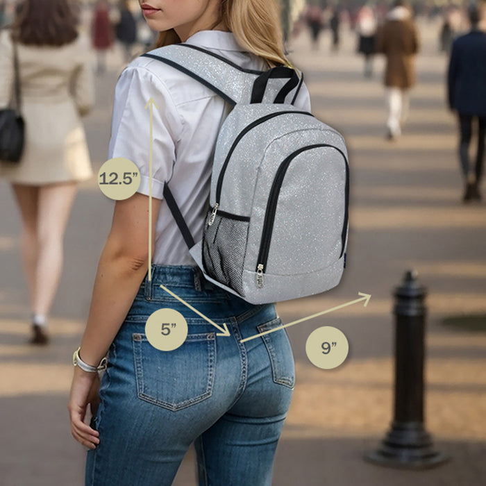 silver glitter, mini glitter backpack, cheer mini backpack, dance mini backpack, gymnastic mini backpack, competition mini backpack, academy small backpack, afterschool small backpack, school organization mini bag, glitter mini team backpack, small glitter cheer backpack, small glitter dance backpack, small gymnastic glitter backpack, mini glitter cheer mom bag, mini glitter dance mom backpack, small gym mom glitter bag, glitter mini team bag, competition small glitter bag, afterschool glitter m