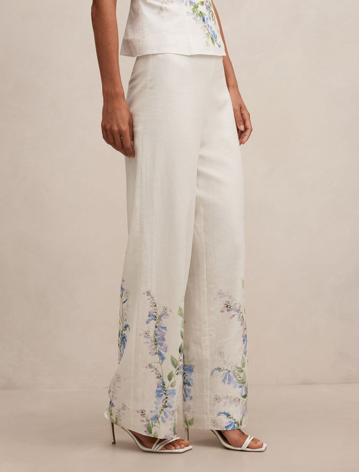 Soleil Floral Placement Print Pants Forever New