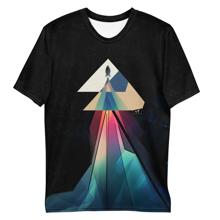 Set against a deep obsidian void (speckled with faint stardust), a retro-futuristic dark silhouette of a spacecraft ascends vertically. Contact us with accessibility feedback, we'd love to help!
