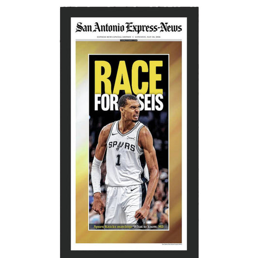 Spurs Race For Seis 2026 NBA Finals Framed Print