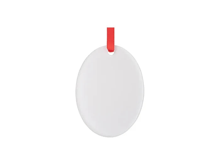 Sublimation Blank Acrylic Ornament (Oval, H7.6*W5.7*0.4cm)