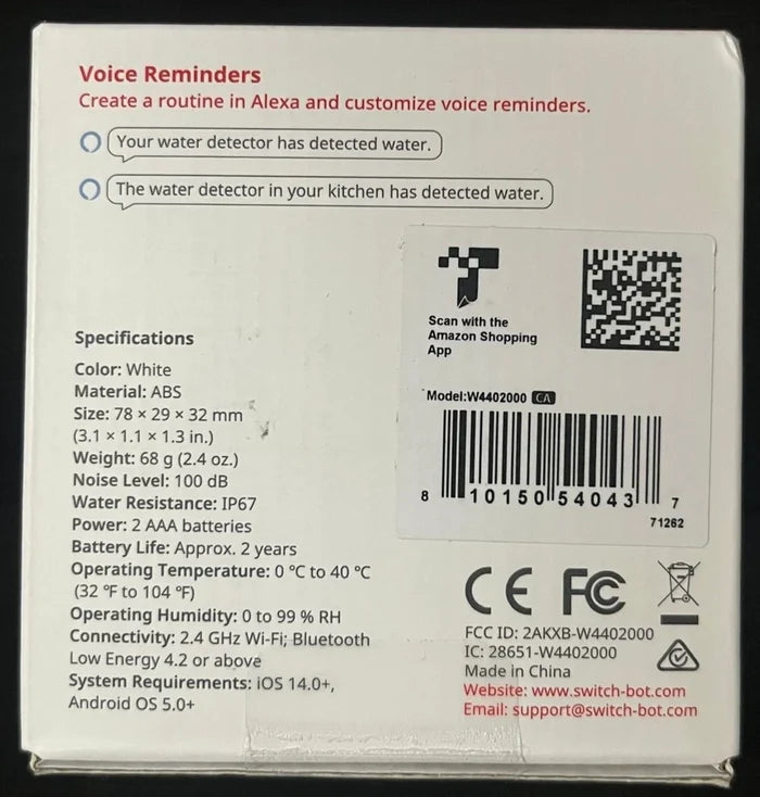 SwitchBot WiFi Water Sensor
