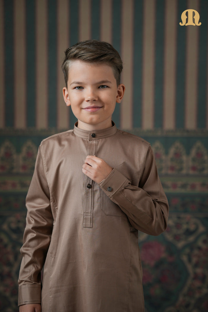 Terfi Kali Kurta Brown 2.0 For Kids