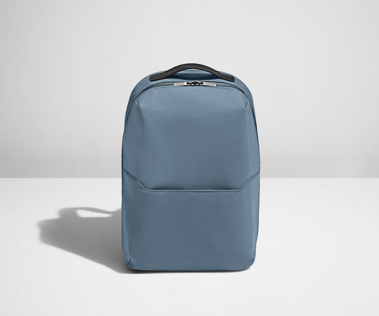 Front view of a Coast Blue Everywhere Zip Backpack