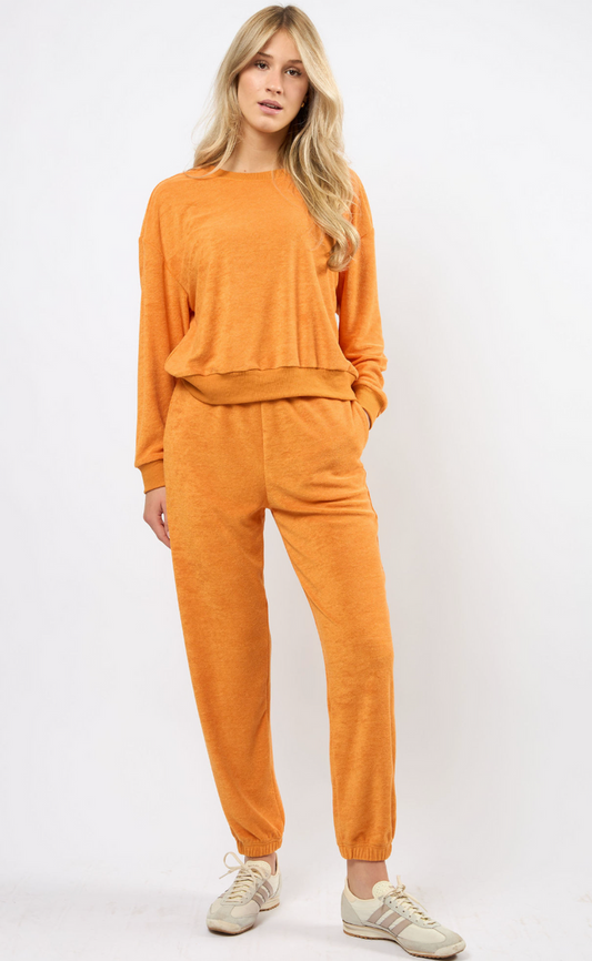 The Terry Lounge Pant Orange