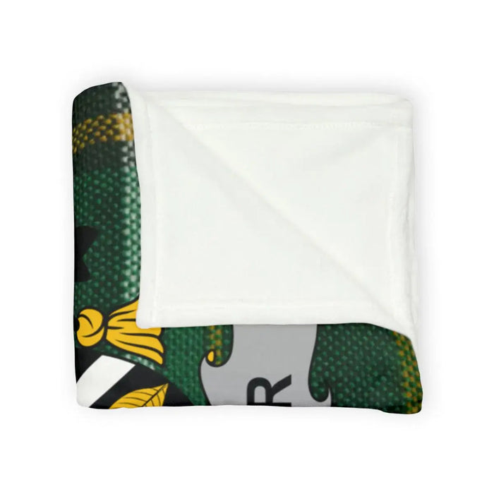 Cozy Warmth Green and Black Patterned Blanket