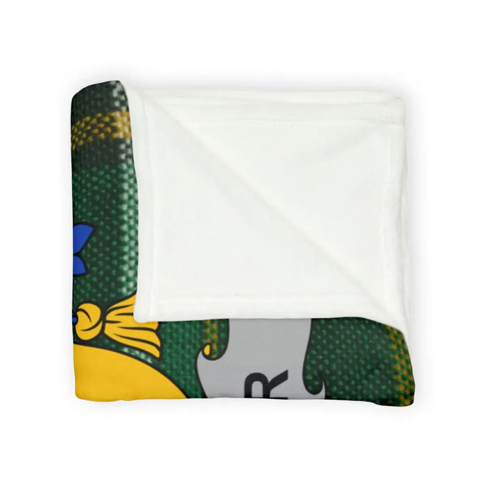 Cozy Green and Yellow Custom Design Blanket