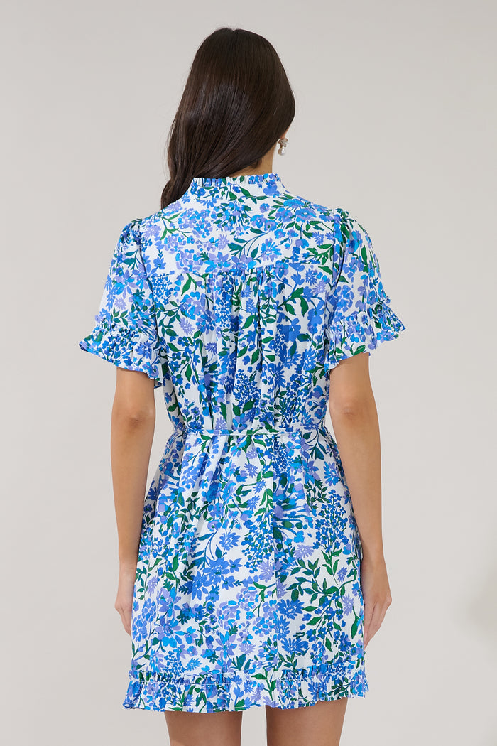 Wendie Button Down Mini Dress Floral
