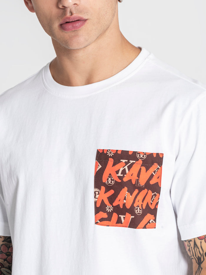 t-shirts / White Rebel Pocket Tee