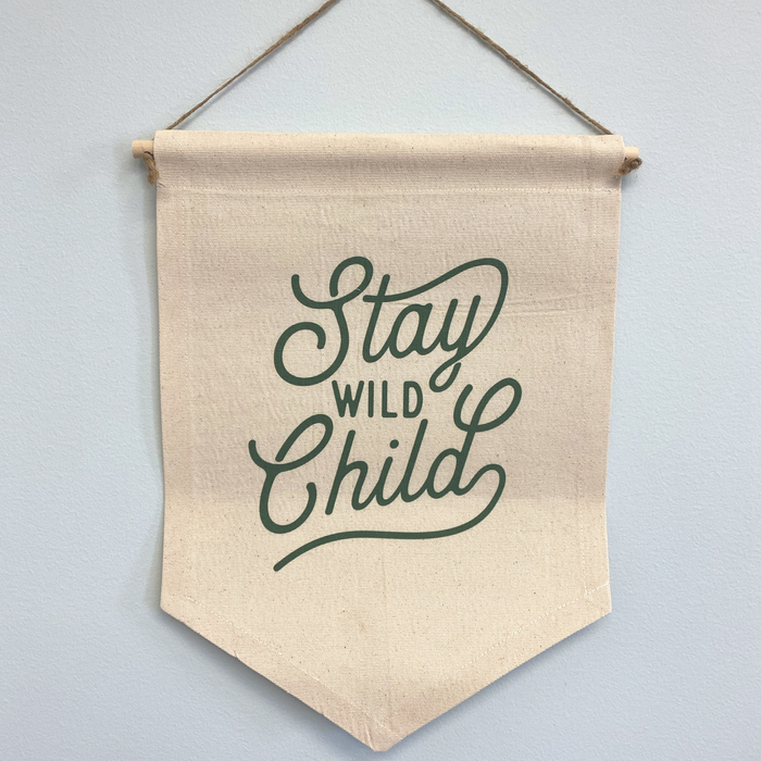Wild Child Canvas Banner