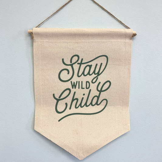 Wild Child Canvas Banner