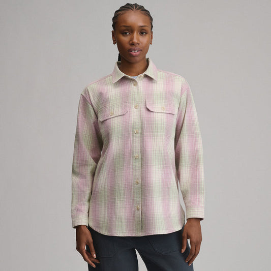 Women's Lowlands Boyfriend Overshirt-Light Pink-1