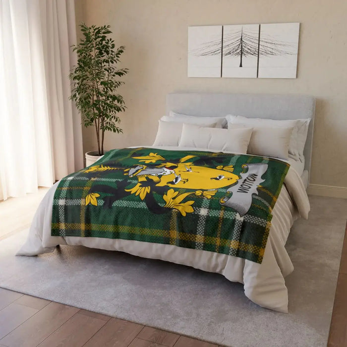 Cozy Yellow Character Blanket for Bed Decor
