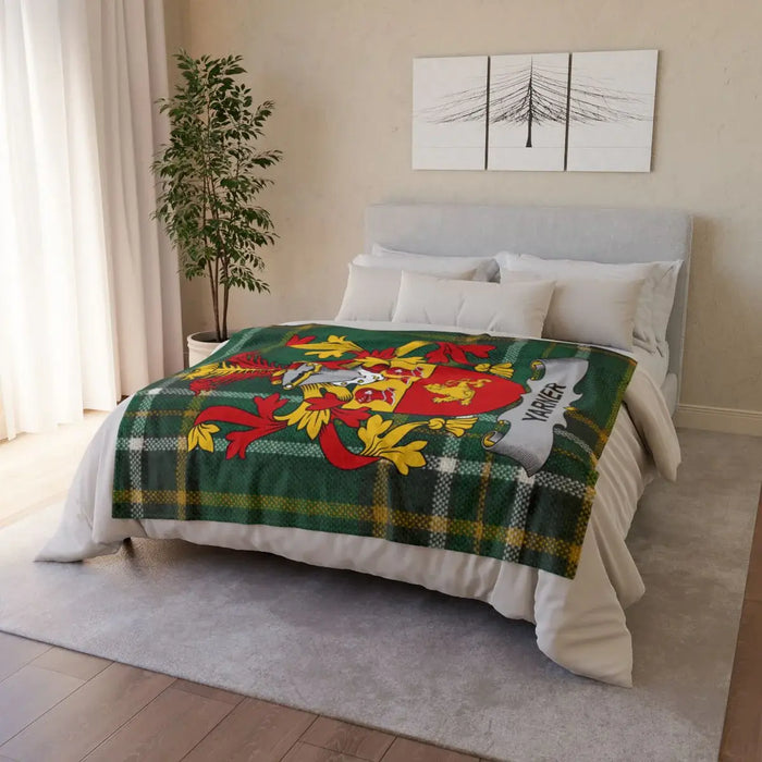Personalized Family Crest Blanket for Cozy Nights