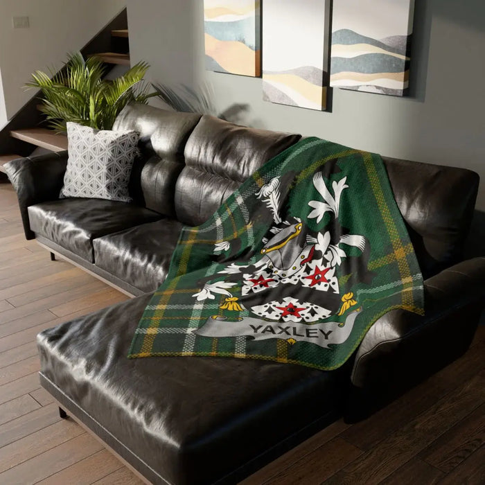 Personalized Family Crest Blanket with Detailed Design